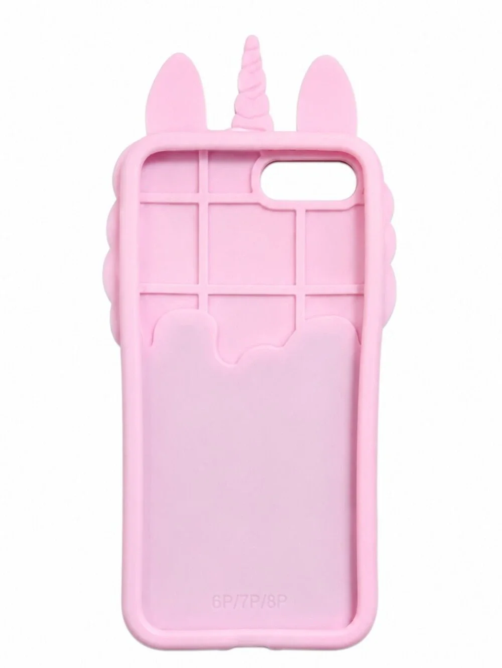 Pink Unicorn 3D Silicone Phone Case for iPhone 6 Plus 6s Plus 7 Plus 8 Plus
